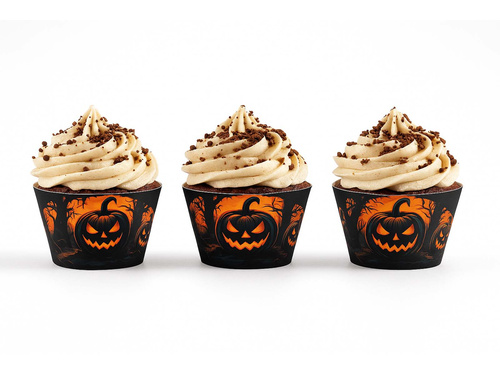 Cupcake liners Dark Pumpkin - 6 pcs.