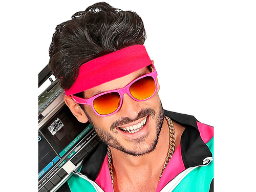 Neon pink headband