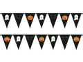Halloween flag banner Ghost, Cat and Pumpkin - 500 cm - 1 pc.
