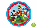 Talerzyki papierowe na urodziny Myszka Mickey - 23 cm - 8 szt.