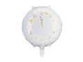 White Clock foil balloon - 35 cm - 1 pc.