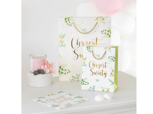 Torebka prezentowa na Chrzest Święty mała - 1 szt.