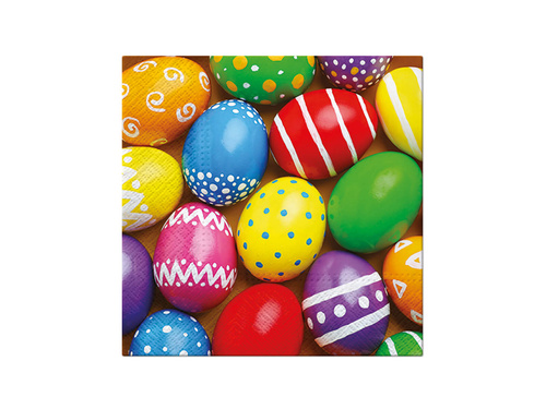 Easter napkins Colorful Easter eggs - 33 cm - 20 pcs.