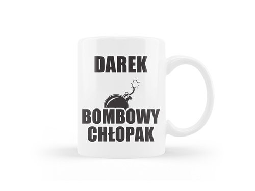 Kubek personalizowany na dzień chłopaka z imieniem - 330ml
