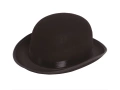 Black felt bowler hat