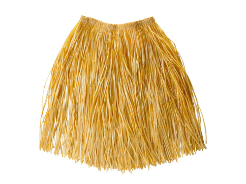 Hawaiian Skirt Flowers 55 cm straw color