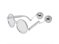 Glasses with balls silver - 1 pc.