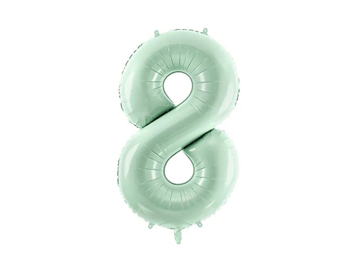 Number 8 Green Foil Balloon - 72 cm - 1 pc