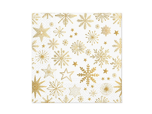Christmas napkins Snowflakes - 33 cm - 20 pcs.