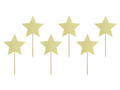 Gold Star cupcake pickers - 6 pcs.