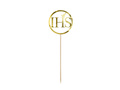 IHS gold cake topper - 1 pc.