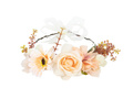 Garland with peach flowers - 1 piece.