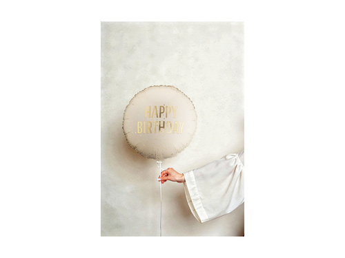 Balon foliowy Happy Birthday - 45 cm - 1 szt.