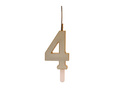 Gold Candle no 4 - 1 pc