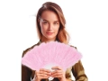 Pink feather fan