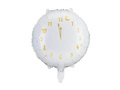 Balon foliowy Zegar biały - 35 cm - 1 szt.