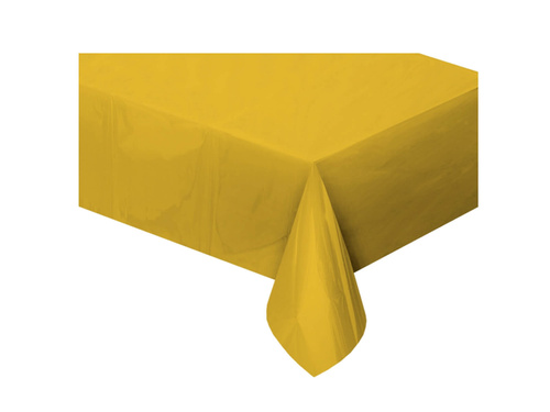 Gold metallic foil tablecloth - 137 x 183 cm - 1 pc.