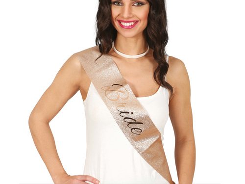 Hen night gold sash Bride