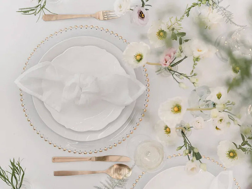 White Napkins - 40 cm - 4 pcs