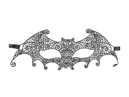 Carnival mask black bat - 1 pc