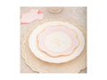 Talerzyki papierowe Sweet Baby - różowe - 21,5 cm - 6 szt.
