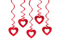 Świderki Serca ażurowe na walentynki - 85 cm - 5 szt.