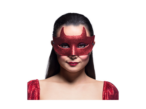 Maska Diabeł brokatowy