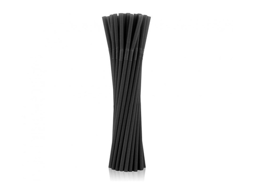 Black straws - 21 cm - 50 pcs