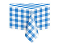 Obrus foliowy w biało-niebieską kratkę - 137 x 274 cm - 1 szt.