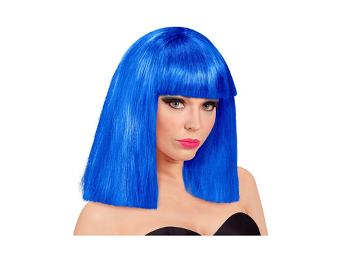 Niebieska peruka Showgirl