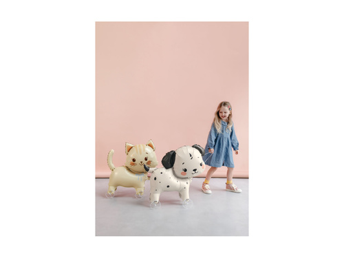 Balon foliowy Kotek na kółkach - 61x65 cm - 1 szt.