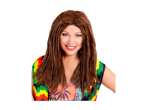 Brązowa peruka Dreadlocks