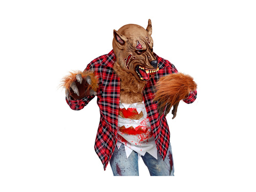 Rękawiczki wilkołaka z futrem