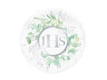 IHS foil balloon with eucalyptus for the First Holy Communion - 45 cm - 1 pc.