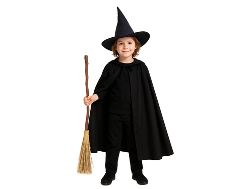 Zestaw czarownica - czarny - 1 op.