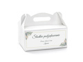 Decorative cake box white - 6 pc