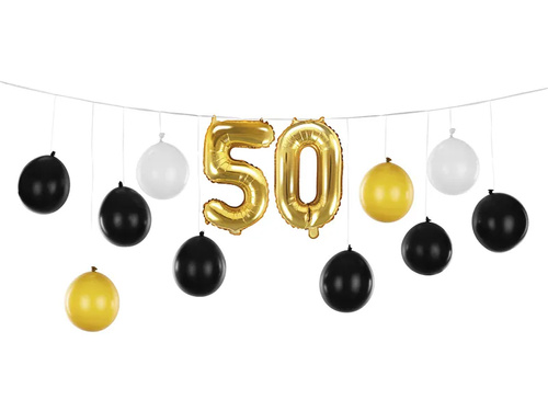 50th birthday balloon bundle