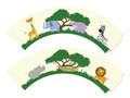 Safari cupcake liners - 6 pcs.