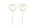 Cake topper Hearts - 2 pc