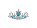 Srebrna tiara z turkusowymi klejnotami