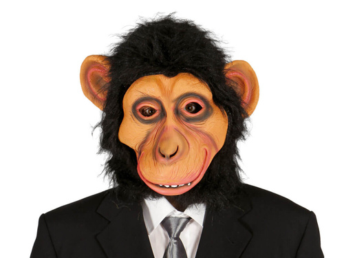 Monkey Mask with Hair - 1 pcs.