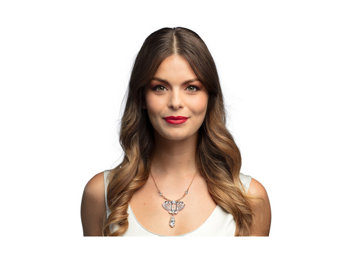 Metalowy naszyjnik Nefertiti