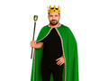 Kostium Król zielony dla dorosłych - długa - 170 cm