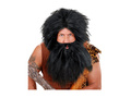 Czarna peruka pirata z brodą