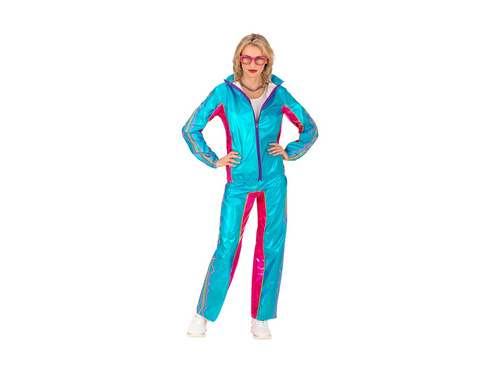 Strój imprezowy - niebieski metaliczny EDM (dres)