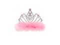Tiara z różowym futerkiem