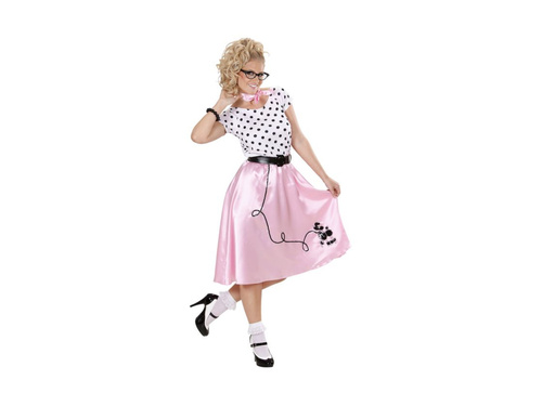 Strój Dziewczyny Poodle z Lat 50.