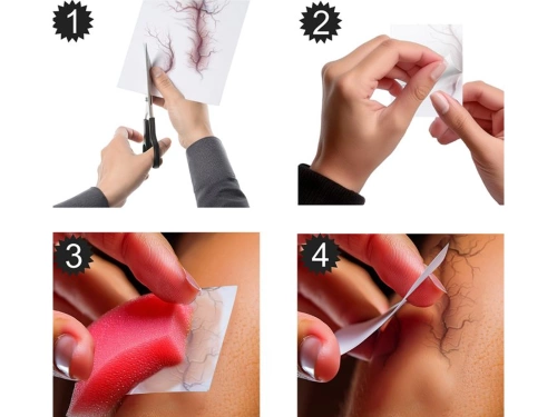 Punk scar with adehesive - 1 pc