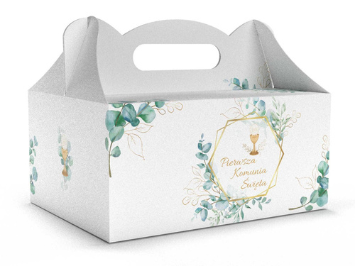 Decorative boxes for communion cake - 10 pcs.