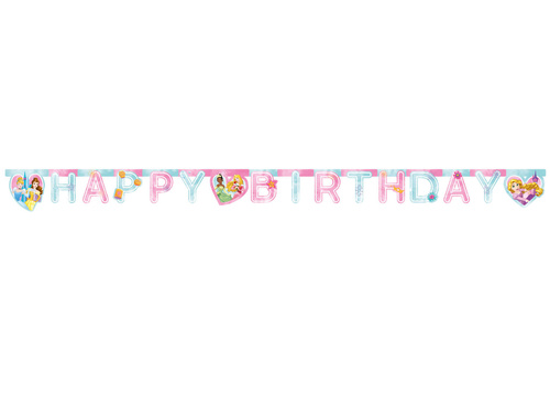 Happy Birthday Princess banner - Princesses - 1 pcs.